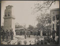 Ceremony at the World War One war memorial near Frere Hall, Karachi, 1921 (c)