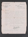 Typescript letter from the former employer of Private Albert Haughton, Eugen Baedeker Limited, Birmingham, 29 November 1915