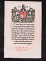Commemorative scroll issued to the next of kin of Captain Alan Bowles, 1919 (c)