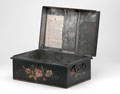 Japanned tin box, which belonged to Sir William MacNaghten, 1840 (c)