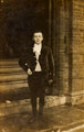 Frank Stupple dressed as a page, 26 December 1917