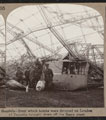 'Gondola - from which bombs were dropped on London of Zeppelin brought down off the Essex coast', 1916