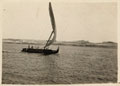 An Arab boat sailing on the River Nile, Egypt, 26 August 1916