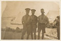 Three British soldiers at Sidi Bishr rest camp, Alexandria, Egypt, 1916 