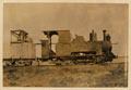 An engine on the desert railway in Libya, 1916