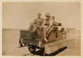 A motor inspection car on the desert railway, Libya, October 1916