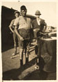 Cooks working in a kitchen in the desert, 1916 (c)