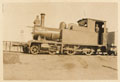 A narrow gauge railway engine on the desert railway, 1917 (c)
