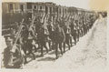 2nd Battalion, The Prince of Wales's Leinster Regiment (Royal Canadians) disembark from a train, Silesia, 1921 (c)