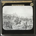 'Lancers brush with Boer Cavalry at Ladysmith', lantern slide, 1899