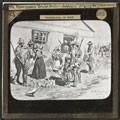 'Mr Merriman's "Brutal British Soldiers" paying for Provisions', lantern slide, 1900