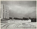 'Luitpoldarena. Ehrentrib&uuml;ne', Nuremberg, Germany, postcard, 1938 (c)