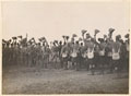Grenadier Guards and Cameron Highlanders cheering the Queen, Sudan campaign, 1898