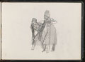 Study of two soldiers in greatcoats, 1879 (c)
