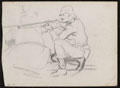 Soldier of the 24th (2nd Warwickshire) Regiment of Foot kneeling to fire, 1879