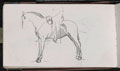 Study of a horse and rider, 1873