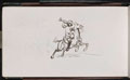 Bugler on galloping horse, 1873
