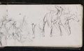Studies of horses, 1873