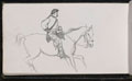Study of a rider in glengarry and trews, 1873