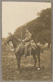 'E Beldum, Groom and charger of the Earl of Ellesmere. Scotland 1915'