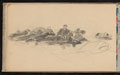 Study for a sleeping group in 'Dawn of Waterloo', 1893