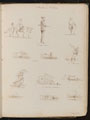 Studies of children, a sailor inscribed 'A Coast-guard', six studies of boats  inscribed 'Cutters', a Shrimper, a woman with a parasol, dated 'May 27-61'
