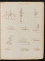 Studies of children, a sailor inscribed 'A Coast-guard', six studies of boats  inscribed 'Cutters', a Shrimper, a woman with a parasol, dated 'May 27-61'