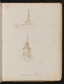 Two architectural studies of monuments, location noted as 'avignon - France'