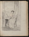 Woman at piano, 1860 (c)