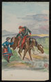 French cavalryman and cantiniere, 1860 (c)