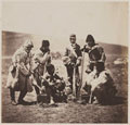 Captain Pechell and men of the 77th (East Middlesex) Regiment of Foot in winter dress, Crimea, 1855 (c)