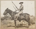 Frederick Charles Parkes of the South African Constabulary (SAC) on horseback, 1901 (c)
