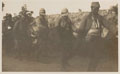 Blindfolded Turkish prisoners of war, Gallipoli, 1915