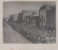 Indian troops marching through New Street, Baghdad, 1917