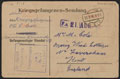 Postcard sent by Private Charlie Cole while a prisoner of war to his wife, 4 August 1918