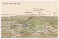 'Panoramic view of method of defence, July 1918'. 
