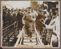General Pershing coming ashore on arrival at Boulogne, 1917