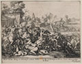 'Le Duc de Schomberg et le Docteur Walker tues au passage de Boine', 1690