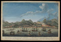 'View of Roseau in the island of Dominique, with the attack made by Lord Rollo and Sir James Douglas'