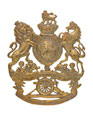 Home service helmet plate, officer, Royal Artillery, 1878-1902