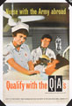 'Nurse with the Army Abroad. Qualify with the QA's', recruiting poster, 1960 (c)