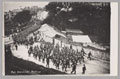 Soldiers of the Royal Warwickshire Regiment marching through Portland, Dorset, 5 August 1914