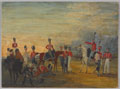 A group of mounted and dismounted officers and men of the Yorkshire Yeomanry, 1820 (c)