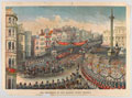 'The Procession of HM Queen Victoria in Trafalgar Square on her way to the Jubilee Thanksgiving Service, 21 June 1887'
