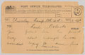 Telegram informing Field Marshal Lord Roberts that his son has died of his wounds, 17 December 1899