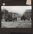 Anti-aircraft guns on lorries in action, March 1916