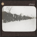 Food lorries in the snow, 1917