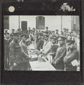 German prisoners receiving parcels from Germany at Handforth Camp in Cheshire, 1917