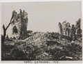 Ypres Cathedral in ruins, 1918