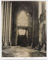 Interior of Reims Cathedral, 1918